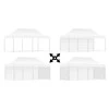 Greitosios prekybos paviljonas - 3x6 m - 3 sienos - žalia
