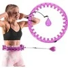 HHW12 PLIUS DYDŽIO HULA HOOP VIOLETAS SU RIEŠUTAIS IR HMS SVORIU