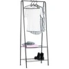 Juodos metalinės drabužių kabykla, 153 cm