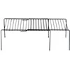 Juodos metalinės virtuvės lentyna, ištraukiama, 34,5-48 cm