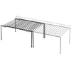 Juodos metalinės virtuvės lentyna, ištraukiama, 34,5-48 cm