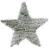 Kalėdinė apsnigta šviečianti žvaigždė puošmena, kalėdinis apšvietimas, 30 LED, 40 cm