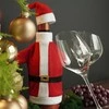 Kalėdų butelio dangtelis Kalėdų Senelis vynas alkoholis drabužiai vyno dovana Kalėdos