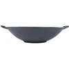 Ketaus keptuvė, wok, ketaus lėkštė su dviem rankenomis, apvali, 30 cm