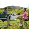 KINGCAMP Bamboo Camping Stalas 100 x 65 cm