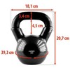KNV08 Juodas KETUS KETTLEBELL VINILU DEngtas HMS