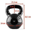 KNV20 Juodas KETUS KETTLEBELL VINILU DEngtas HMS