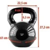 KNV28 Juodas KETUS KETTLEBELL VINILU DEngtas HMS