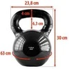 KNV32 Juodas KETUS KETTLEBELL VINILU DEngtas HMS