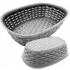 Krepšelis 2 lt RATTAN - pilkas 255x170x73 mm