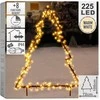 Lauko metalinė eglutė, 225 LED, 100 cm