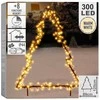 Lauko metalinė eglutė, 300 LED, 125 cm