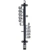 Lauko termometras juodas 25 cm