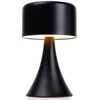 LED metalinė naktinė lempa, juoda, bevielė, 20,5 cm