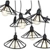 LED sodo girlianda 6 vnt 5,5 m