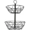 LOFT METAL Juodas VAISIŲ IR DARŽOVŲ KREPŠELĖLIS