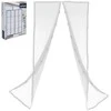 Magnetinis tinklelis nuo uodų su durų magnetu vabzdžiams ir uodams baltas 212x100 cm