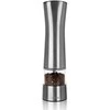 Malūnėlis pipirams, druskai ir prieskoniams malti, elektrinis, automatinis, plieno, 21,5 cm