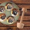 Medinė dvipusė tartletės tamperė 4/5,5 cm