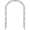 Metalinė arkinė pavėsinė, juoda, 240 cm