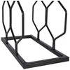 Metalinė lentyna juodo vyno lentyna spintos lentyna vynui 8 buteliai 23x11x48 cm