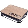 Metalinis kavos kapsulių organizatorius juodas BISTRO 30,5x24x6,5 cm