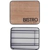 Metalinis kavos kapsulių organizatorius juodas BISTRO 30,5x24x6,5 cm