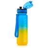 „Meteor“ sportinis butelis, 500 ml, mėlynas/geltonas