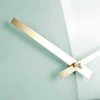 Mėtų aukso sieninis laikrodis, 30 cm