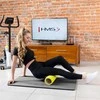 MFK07 ŠVIESI PILKA Juodas KLUBINIS FITNESO KILIMAS SU AKULUMIS 120*60CM EVA 15MM HMS PREMIUM