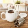 MONA balto porcelianinio arbatos puodelis su arbatos infuziniu, 700 ml
