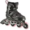 NA11008 Juodas-RAUSVAS DYDIS. M (35-38) NILS EXTREME INLINE pačiūžos