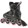 NA11008 Juodas-RAUSVAS DYDIS. M (35-38) NILS EXTREME INLINE pačiūžos