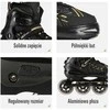 NA1128 Juodas IR AUKSAS DYDIS. XL(43-45) NILS EXTREME INLINE pačiūžos
