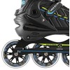 NA1128 Juodas-LIME DYDIS. L(39-42) NILS EXTREME INLINE RIEDŽIAI