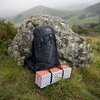 NC17103 SULANKSTAMAS TURISTINIS MIEGIMO KILIMAS SU ALIUMINIU PAPILDYMU + XPE 195 CM ORANŽINĖS NILS CAMP