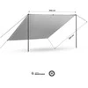 NC17107 TARP KEMPINGO AUDA 300X300 CM Žalias NILS CAMP