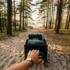 NC2608 SULANKSTOMAS KELIONINIS VEŽIMĖLIS JUODA-ŽALIA 100L NILS CAMP