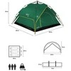NC7819 Žalias SHADOW TENT NILS CAMP