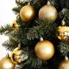Nedūžtantys auksiniai kalėdiniai niekučiai, rinkinys 12,6 cm