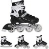 NH10905 4in1 Juodas DYDIS. M(35-38) INLINE RIUDŽIAI SU MATMENYS. THE NILS EXTREME HOCKEY SKY