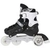 NH10905 4in1 Juodas DYDIS. M(35-38) INLINE RIUDŽIAI SU MATMENYS. THE NILS EXTREME HOCKEY SKY