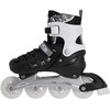 NH10905 4in1 Juodas DYDIS. S(31-34) INLINE PAČIŪRĖS SU MATMENYS. NILS EXTREME HOCKEY RAIL