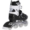 NH10905 4in1 Juodas DYDIS. S(31-34) INLINE PAČIŪRĖS SU MATMENYS. NILS EXTREME HOCKEY RAIL