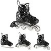 NH10905 4in1 Juodas LED DYDIS. L(39-42) INLINE PAČIŪRĖS SU MATMENYS. THE NILS EXTREME HOCKEY SKY