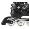 NH10905 4in1 Juodas LED DYDIS. S(31-34) INLINE PAČIŪRĖS SU MATMENIAIS NILS EXTREME HOCKEY RAIL