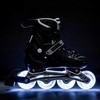 NH10905 4in1 Juodas LED DYDIS. S(31-34) INLINE PAČIŪRĖS SU MATMENIAIS NILS EXTREME HOCKEY RAIL