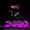 NH10905 4in1 rožinis LED DYDIS. S(31-34) INLINE PAČIŪRĖS SU MATMENIAIS NILS EXTREME HOCKEY RAIL