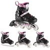 NH10905 4in1 rožinis LED DYDIS. S(31-34) INLINE PAČIŪRĖS SU MATMENIAIS NILS EXTREME HOCKEY RAIL