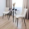 NORMAN Velvet beige aksominė kėdė